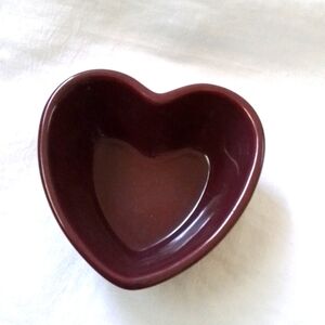 Chantal Heart Shaped‎ Deep Burgundy Small 7 oz Baking Dish